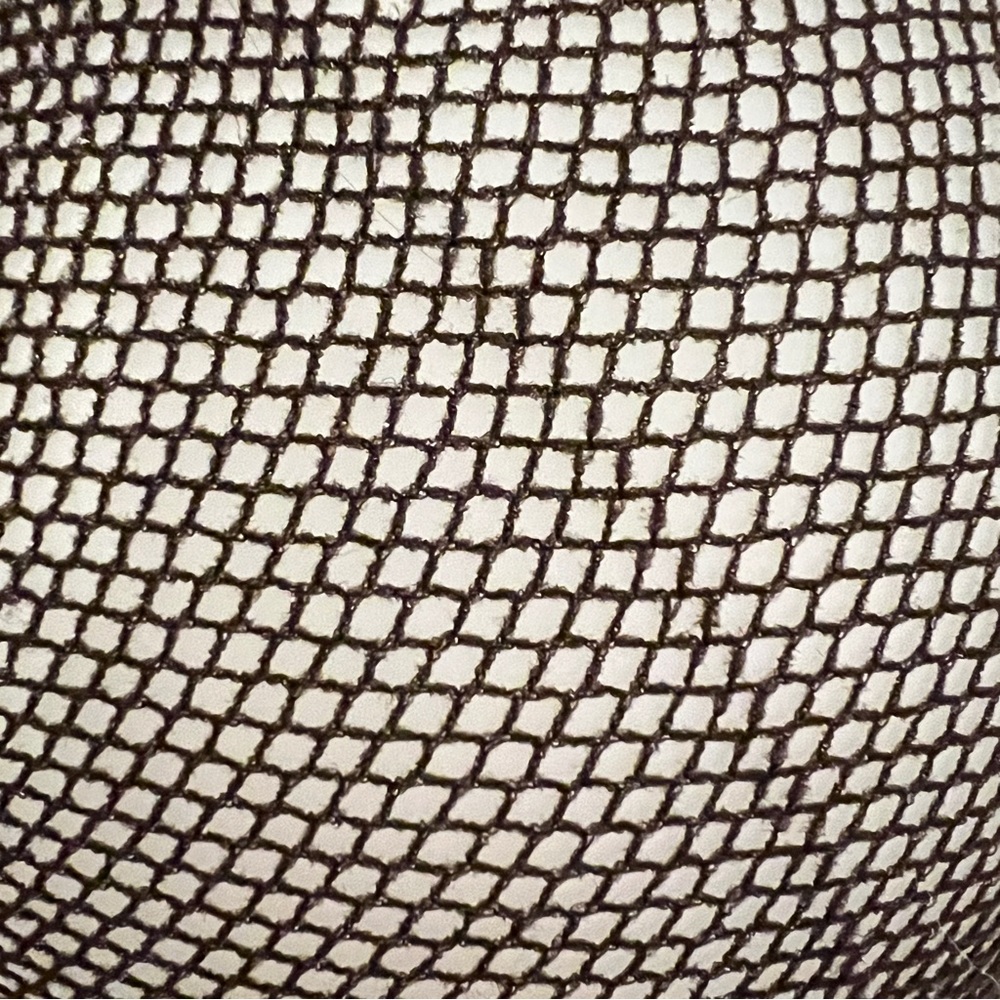 SHEER TIGHTS Vintage Fishnet PantyHose Brown Small DANSKIN - Picture 2 of 4